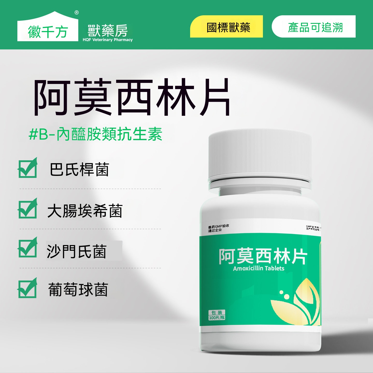 阿莫西林片劑(抗菌消炎)
